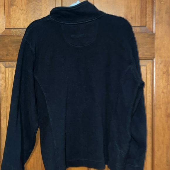 Tommy Bahama black quarter zip cotton blend pullover size Large - Picture 5 of 8
